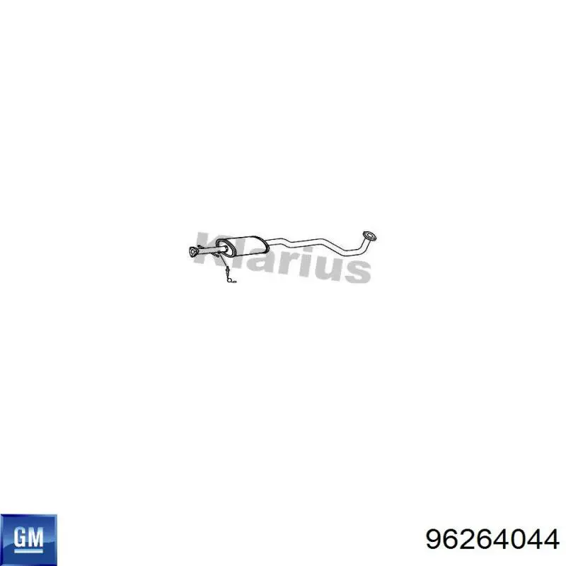 Tłumik, środkowa część General Motors 96264044 cena, od 68,92 USD