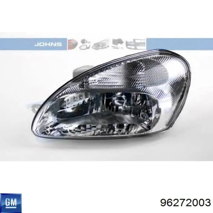 Reflektor lewy General Motors 96272003 cena, od 47,67 USD