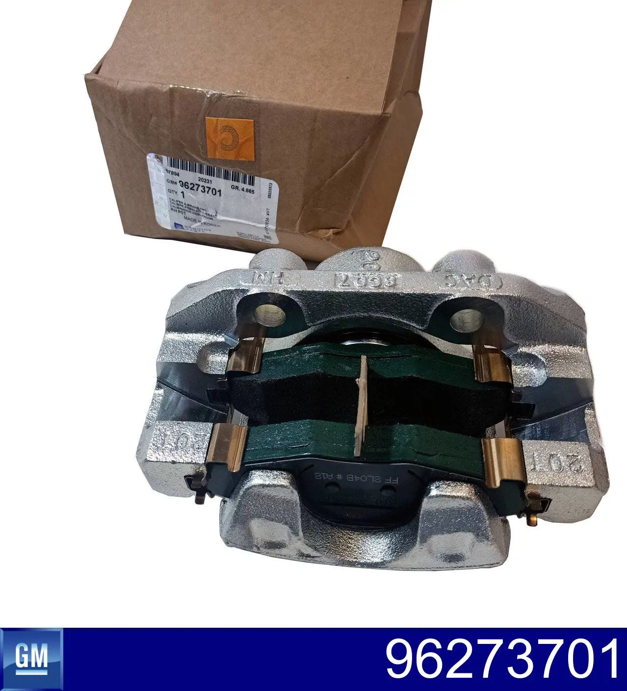 Do koszyka 96273701 General Motors Zacisk hamulcowy przedni prawy