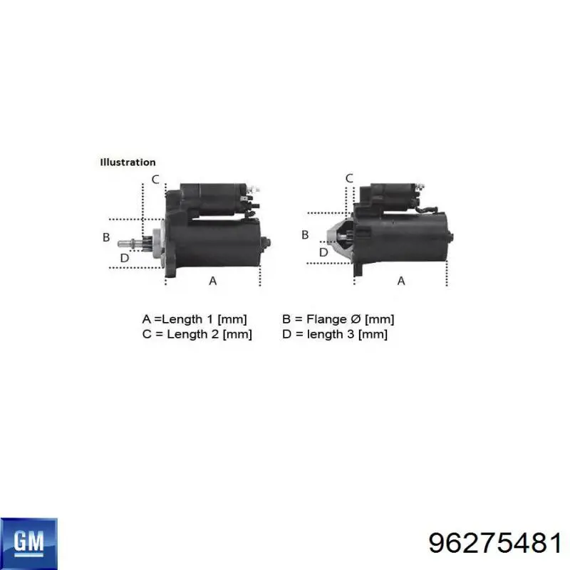 Rozrusznik General Motors 96275481 cena, od 78,40 USD