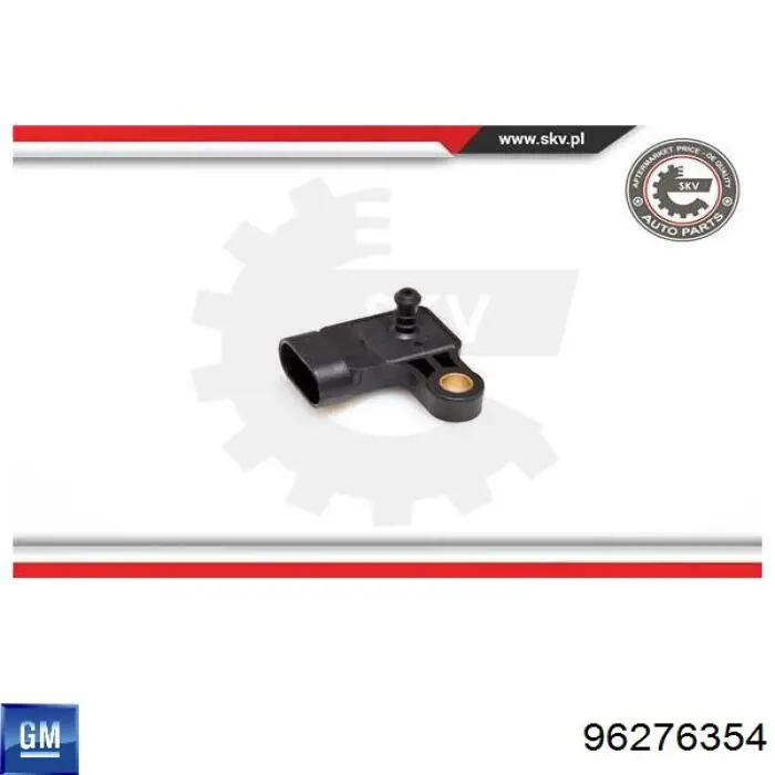 Do koszyka 96276354 General Motors Czujnik ciśnienia w kolektorze ssącym, MAP
