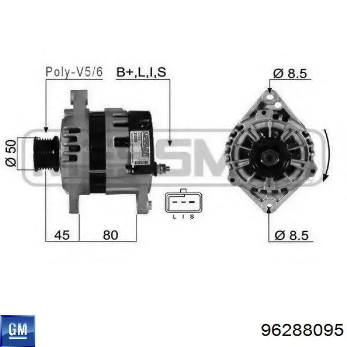 96288095 General Motors Alternator