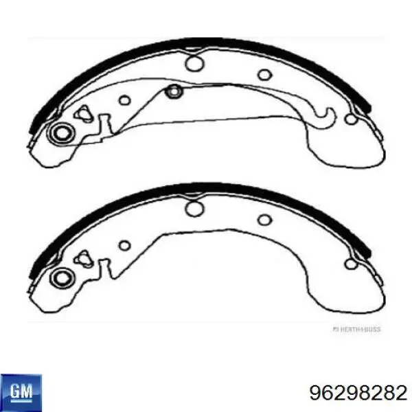 96298282 General Motors Klocki hamulca ręcznego