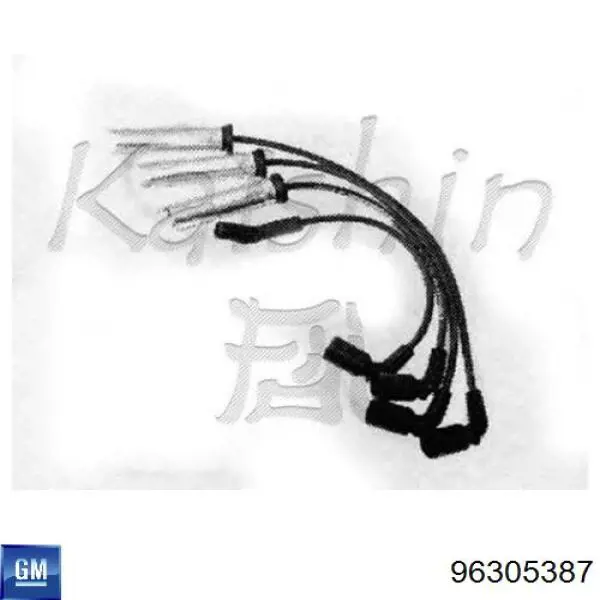Do koszyka 96305387 General Motors Zestaw przewodów wysokiego napięcia