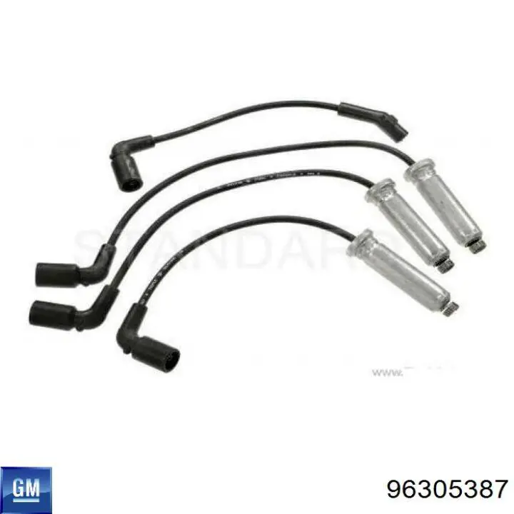 Zestaw przewodów wysokiego napięcia 96305387 General Motors
