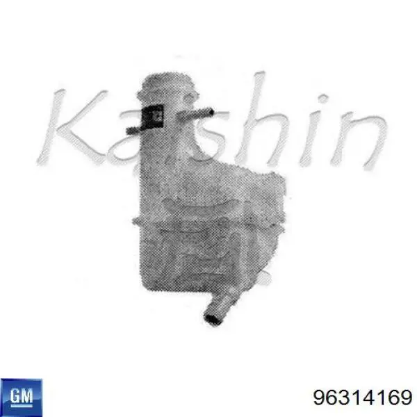 Do koszyka 96314169 General Motors Zbiorniczek wyrównawczy układu chłodzenia