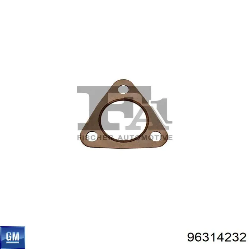 Uszczelka rury odbiornika tłumika 96314232 General Motors