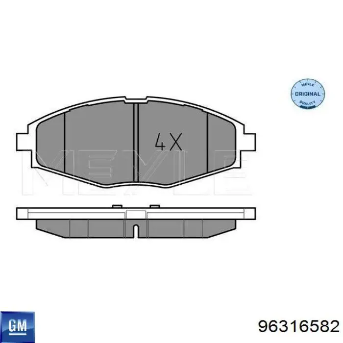 Klocki hamulcowe przednie tarczowe General Motors 96316582 cena, od 15,04 USD