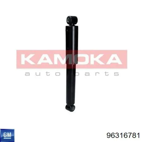 Do koszyka 96316781 General Motors Amortyzator tylny