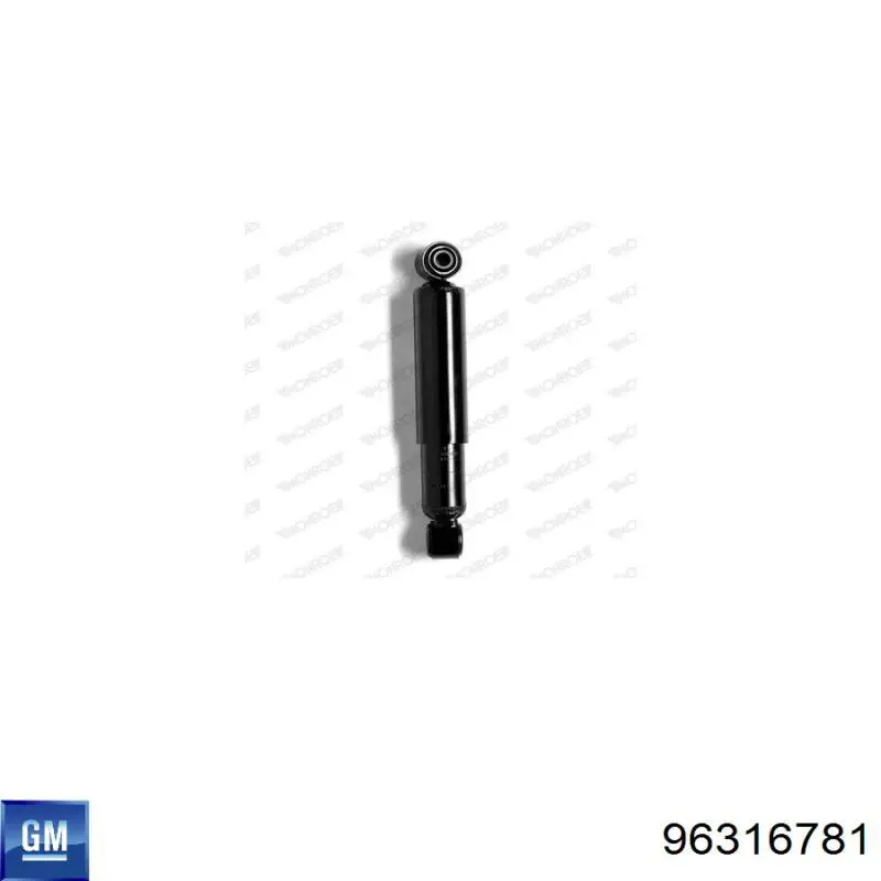 Do koszyka 96316781 General Motors Amortyzator tylny