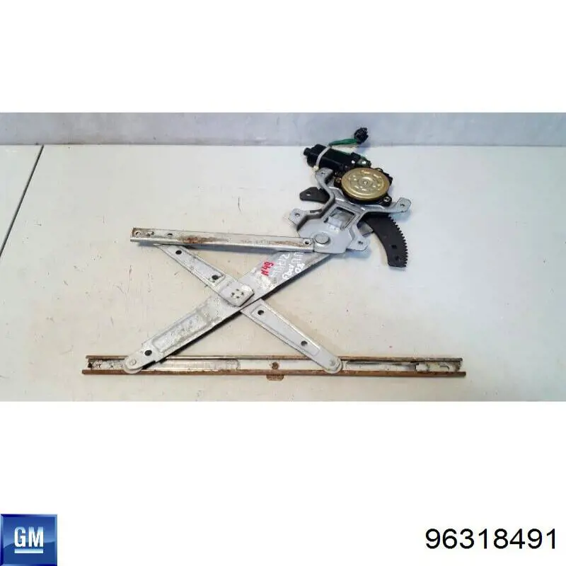 Silniczek podnośnika szyby drzwi przednich prawych General Motors 96318491 cena, od 71,51 USD
