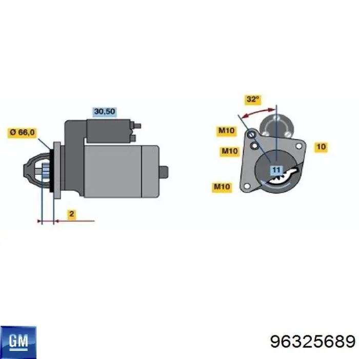 96325689 General Motors uszczelka kolektora wydechowego