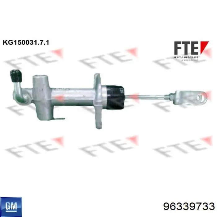 Do koszyka 96339733 General Motors Cylinder sprzęgła główny