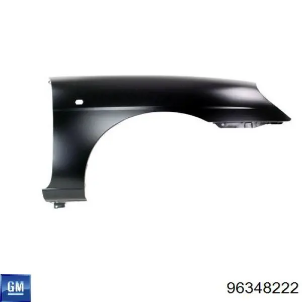 Błotnik przedni prawy General Motors 96270839