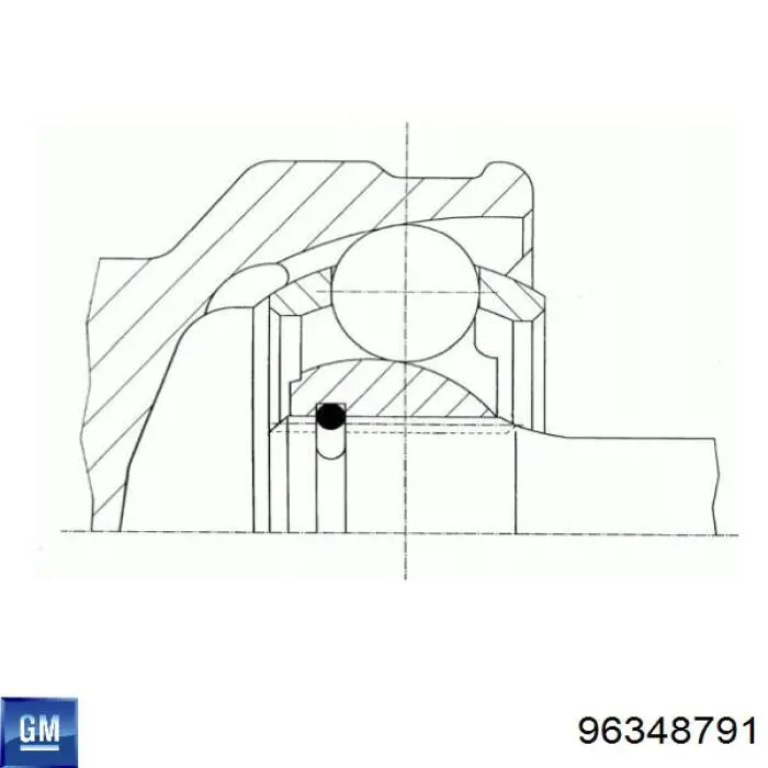Półoś napędowa przednia prawa General Motors 96348791 cena, od 57,89 USD
