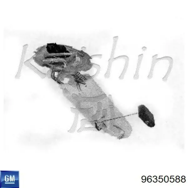 Moduł pompy paliwowej z czujnikiem poziomu paliwa 96350588 General Motors