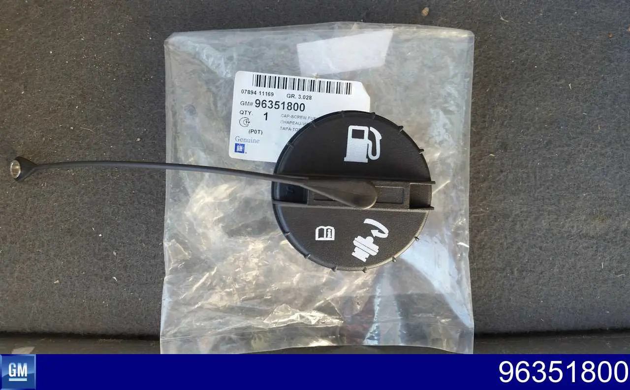 96351800 General Motors Korek wlewu paliwa