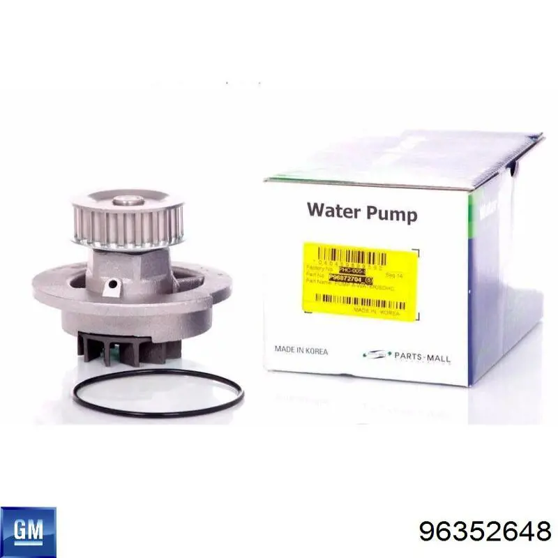 Pompa chłodząca wodna General Motors 96352648 cena, od 44,45 USD