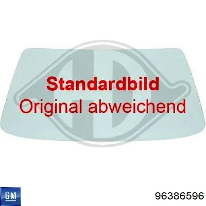 96386596 General Motors Szyba przednia