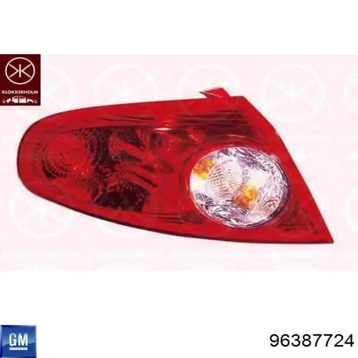 96387724 General Motors Lampa zespolona tylna lewa zewnętrzna