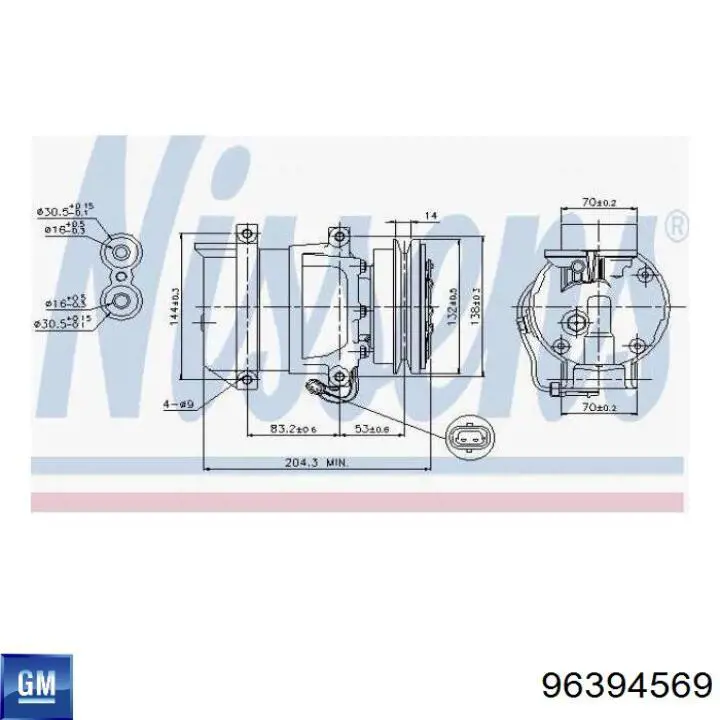 Do koszyka 96394569 General Motors Sprężarka klimatyzacji