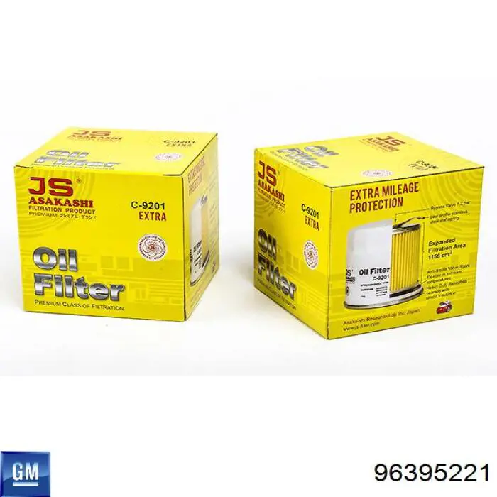 Filtr oleju General Motors 96395221 cena, od 4,95 USD