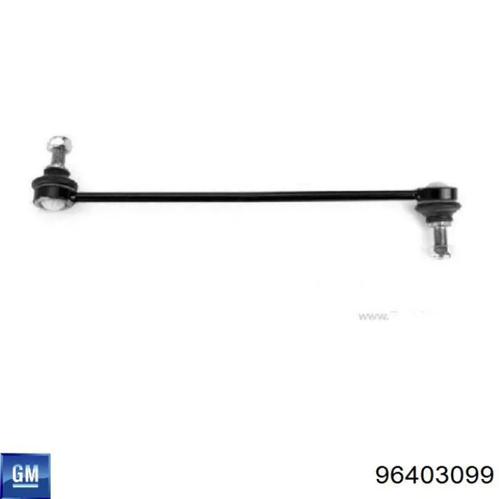 Do koszyka 96403099 General Motors Łącznik stabilizatora przedniego lewy