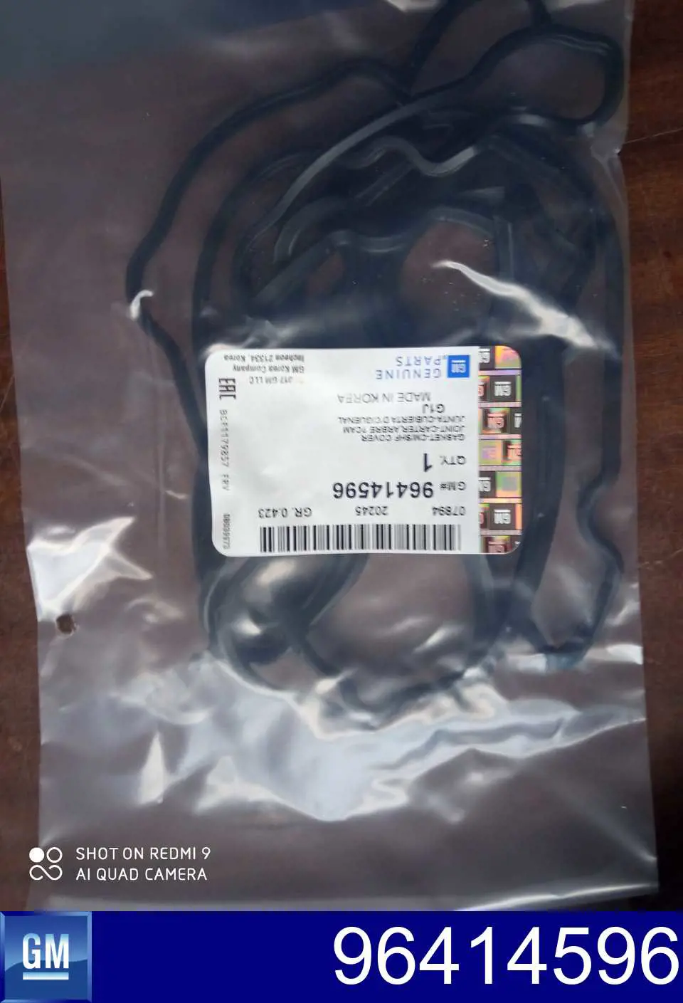 Uszczelka pokrywy zaworowej silnika General Motors 96414596 cena, od 8,52 USD