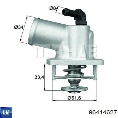 Do koszyka 96414627 General Motors Termostat
