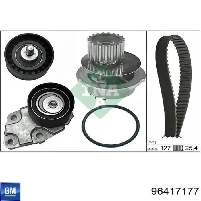 Pasek rozrządu General Motors 96417177 cena, od 24,89 USD