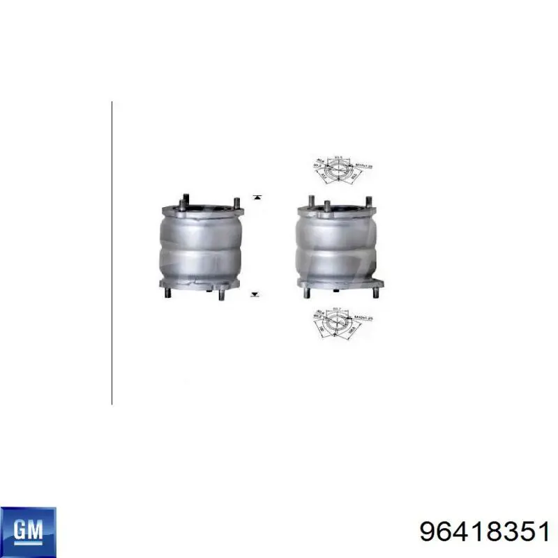 96418351 General Motors Konwerter-katalizator
