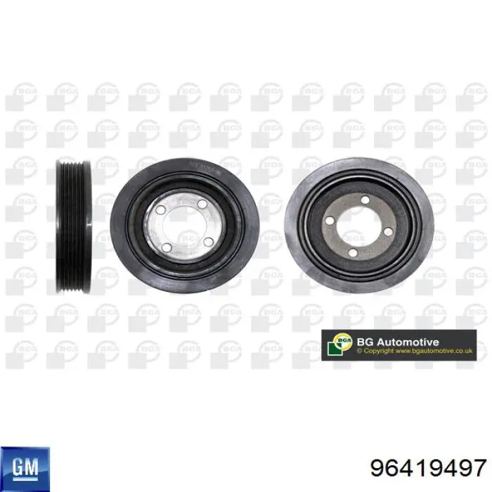 Koło pasowe wału korbowego General Motors 96419497 cena, od 77,04 USD