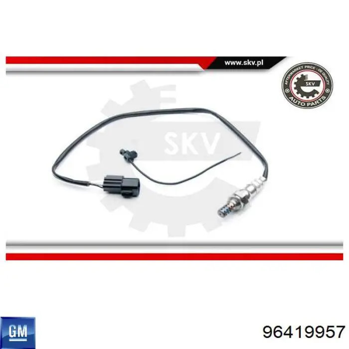 Do koszyka 96419957 General Motors Sonda lambda, czujnik tlenu