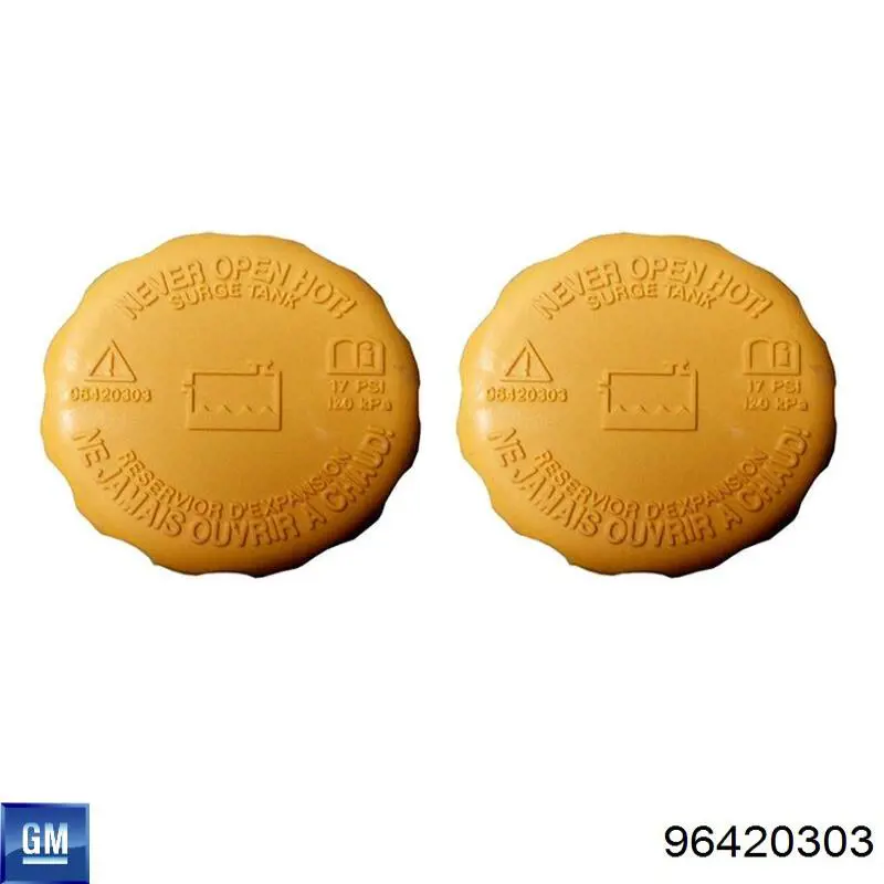 Pokrywa (korek) zbiornika wyrównawczego 96420303 General Motors