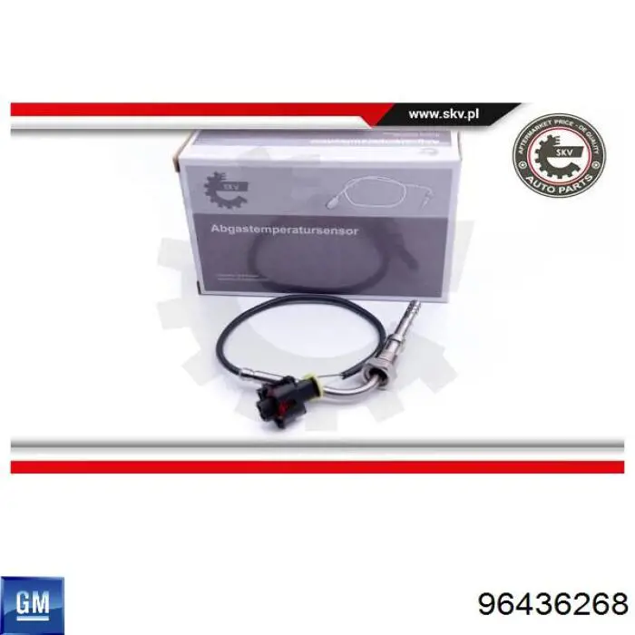 96436268 General Motors Czujnik temperatury spalin, przed filtrem cząstek stałych