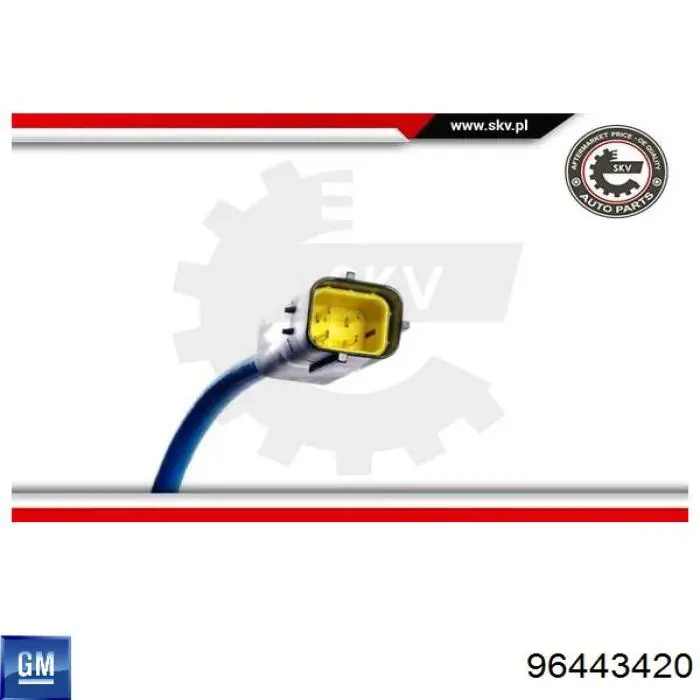 Do koszyka 96443420 General Motors Sonda lambda, czujnik tlenu