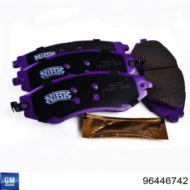 Klocki hamulcowe przednie tarczowe General Motors 96446742 cena, od 40,41 USD