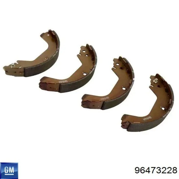 Klocki hamulcowe tylne bębnowe General Motors 96473228 cena, od 16,74 USD