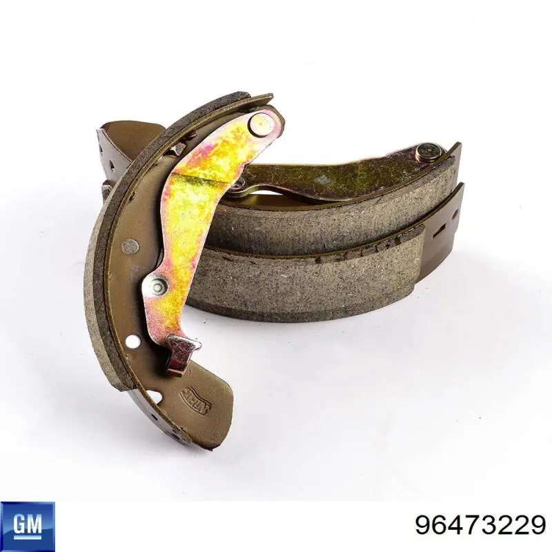 Do koszyka 96473229 General Motors Klocki hamulcowe tylne bębnowe