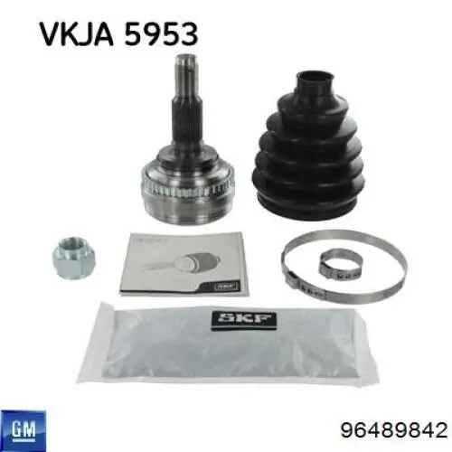 Przegub homokinetyczny przedni zewnętrzny General Motors 96489842 cena, od 93,50 USD