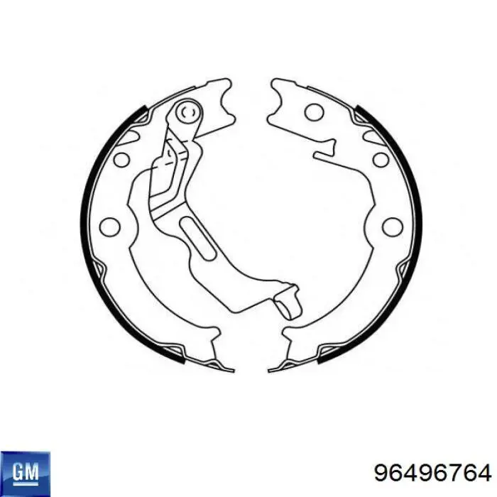 Klocki hamulca ręcznego General Motors 96496764 cena, od 36,58 USD