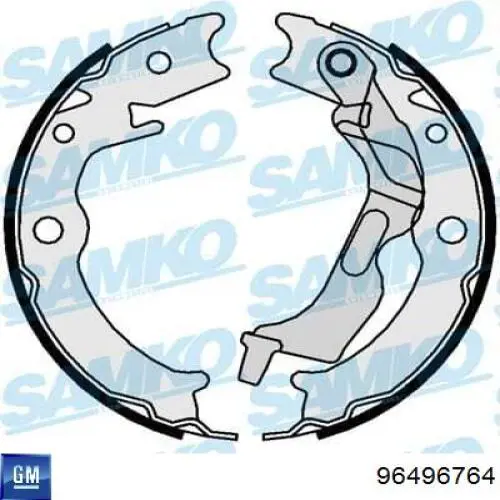 Klocki hamulca ręcznego General Motors 96496764 cena, od 36,58 USD