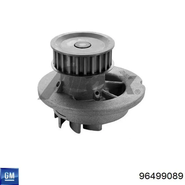 Do koszyka 96499089 General Motors Pompa chłodząca wodna