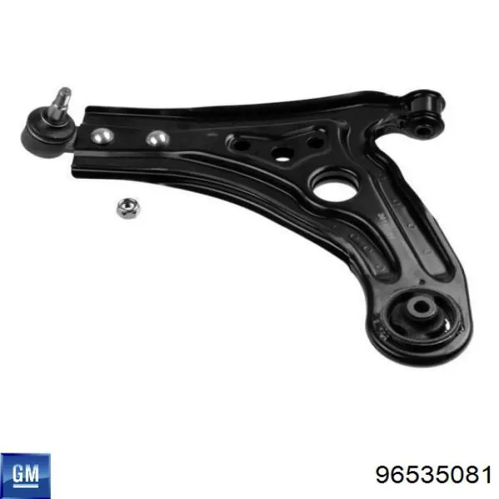 Do koszyka 96535081 General Motors Wahacz zawieszenia przedniego dolny lewy