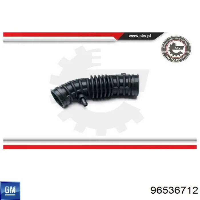 Do koszyka 96536712 General Motors Króciec powietrza, wylot filtra powietrznego