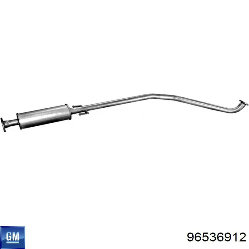 Tłumik, środkowa część General Motors 96536912 cena, od 61,89 USD