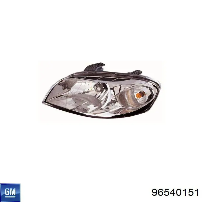 96540151 General Motors Reflektor lewy