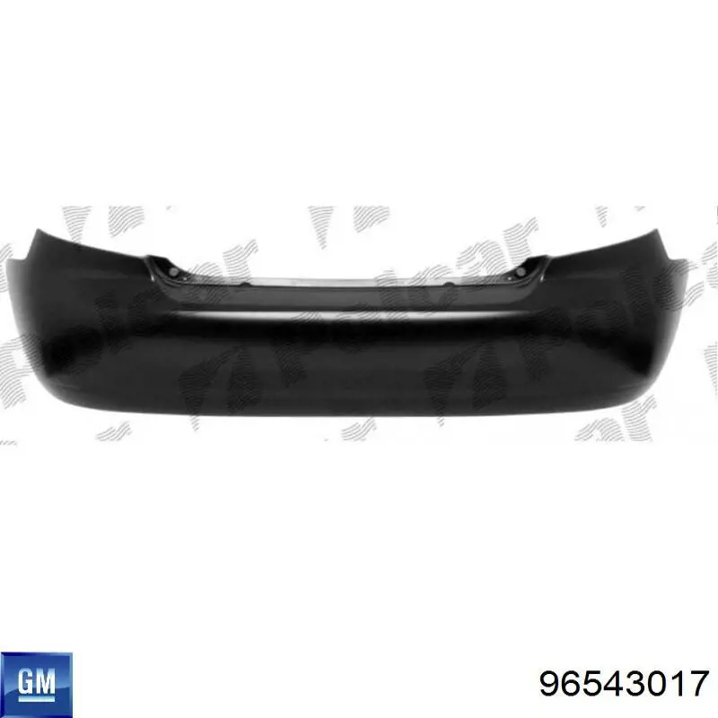 Zderzak tylny General Motors 96543017 cena, od 81,28 USD