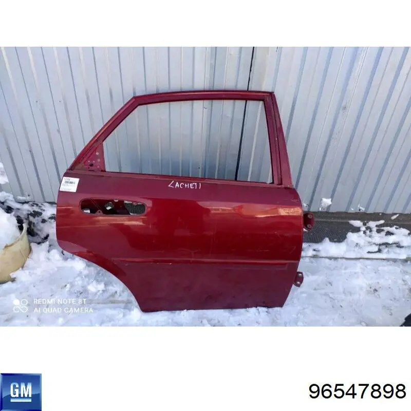 Drzwi tylne prawe General Motors 96547898 cena, od 143,02 USD