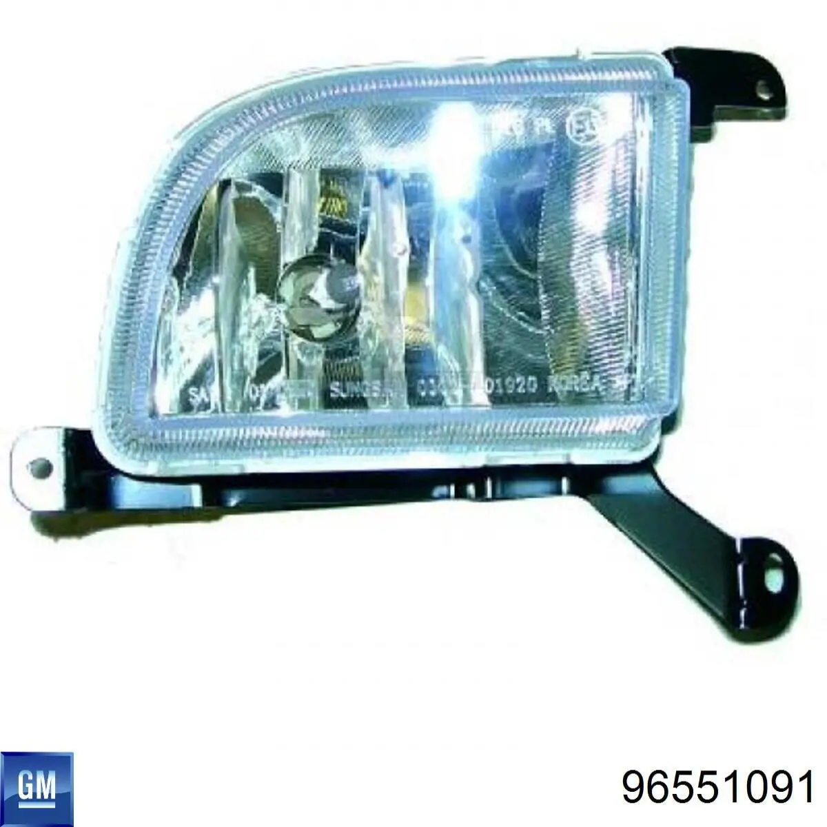 96551091 General Motors Lampa przeciwmgielna lewa